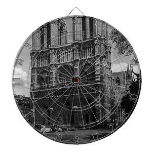 Cible De Fléchettes France Ancienne Paris Cathédrale Notre-Dame