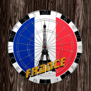 Cible De Fléchettes France Dartboard & French Flag, Paris / jeu