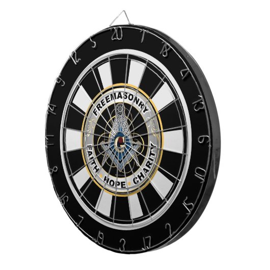 Cible De Fléchettes Freemason (Devant droit)