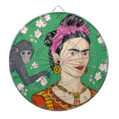 Cible De Fléchettes Frida Kahlo Monkey Graphic (Devant)