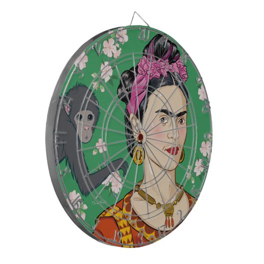 Cible De Fléchettes Frida Kahlo Monkey Graphic (Devant gauche)