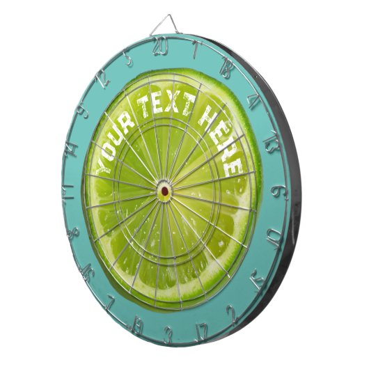 Cible De Fléchettes Fruit de citron vert à la chaux (Devant droit)