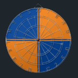 Cible De Fléchettes Fun Blue & Orange Darboard<br><div class="desc">un joyeux tableau de fléchettes !</div>