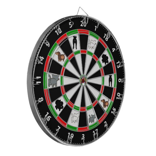 Cible De Fléchettes Fun Chien & Cat Butt (Devant gauche)