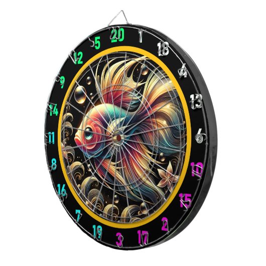 Cible De Fléchettes Fun Dartboard éclatant Betta électrique (Devant droit)