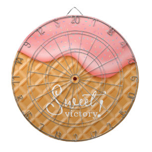 Cible De Fléchettes Fun Sweet Victory Ice Cone Crème Saupoudrer rose
