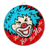Cible De Fléchettes Funny ha ha graphique tableau de fléchettes clown (Devant)