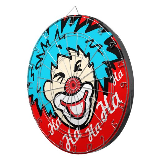 Cible De Fléchettes Funny ha ha graphique tableau de fléchettes clown (Devant droit)
