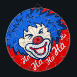 Cible De Fléchettes Funny ha ha graphique tableau de fléchettes clown<br><div class="desc">Un tableau unique en rouge et rouge clown. Conçu pour vous motiver à lancer de meilleurs fléchettes ! Ha ha ha ha. Produit par Sarah Trett. Le petit déjeuner est copieux,  le petit déjeuner est copieux,  le petit déjeuner est copieux.</div>