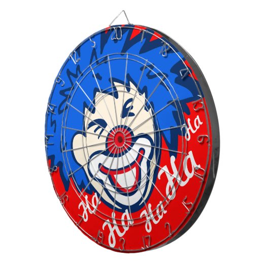 Cible De Fléchettes Funny ha ha graphique tableau de fléchettes clown (Devant droit)