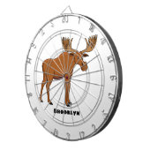 Cible De Fléchettes Funny moose (Devant droit)