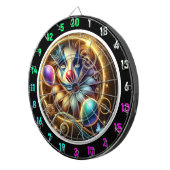 Cible De Fléchettes Funny Rainbow Clown Dartboard avec ballons (Devant droit)