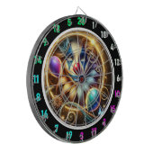 Cible De Fléchettes Funny Rainbow Clown Dartboard avec ballons (Devant gauche)