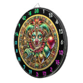 Cible De Fléchettes Funny Rainbow Clown Dartboard avec ballons (Devant droit)