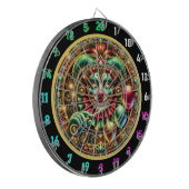 Cible De Fléchettes Funny Rainbow Clown Dartboard avec ballons (Devant gauche)