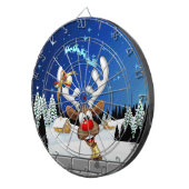 Cible De Fléchettes Funny Reindeer Peeking Christmas Meme  (Devant droit)