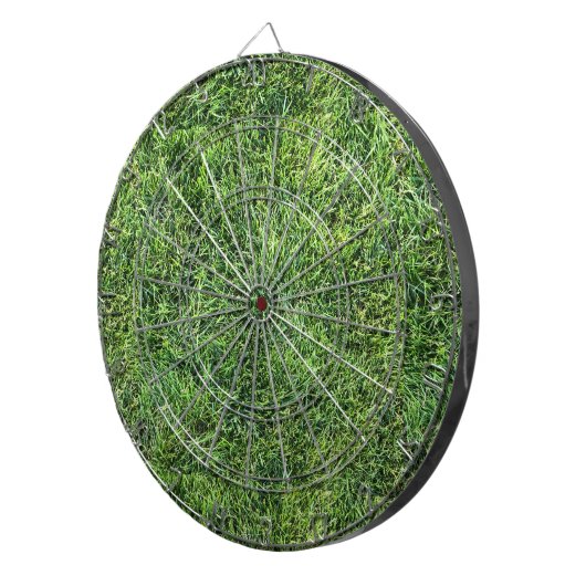 Cible De Fléchettes Funny vert herbe texture motif vrai photo fun (Devant droit)