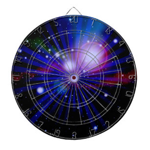 Cible De Fléchettes Galaxie abstraite 6