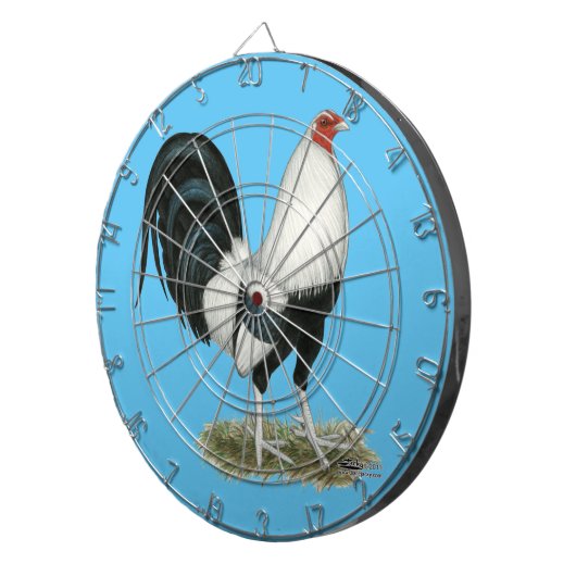 Cible De Fléchettes Gamecock argenté (Devant droit)