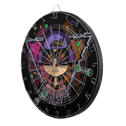 Cible De Fléchettes Gamer Boy (Devant droit)