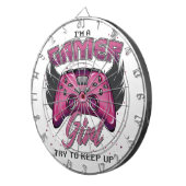 Cible De Fléchettes Gamer Girl design (Devant droit)