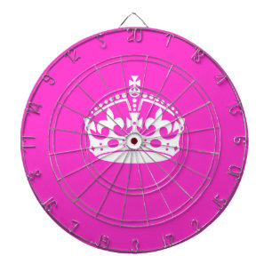 Cible De Fléchettes GARDER CALM CROWN Royal Icon sur Pink Personnalise