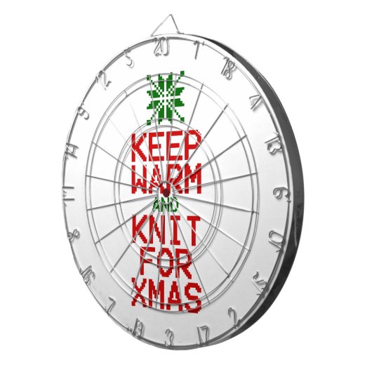 Cible De Fléchettes Gardez chaud et tricot pour Noël (Devant droit)