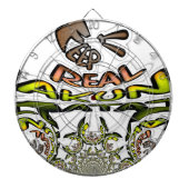 Cible De Fléchettes Gardez-le réel : Art Kaleidoscope Impression/Graph (Devant)