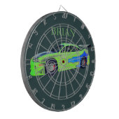 Cible De Fléchettes Geai routier émeraude de l'horizon verdoyant (Devant gauche)