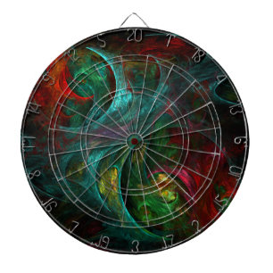 Cible De Fléchettes Genesis Nova Art Abstrait