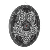 Cible De Fléchettes géométrie sacrée du soccer (Devant gauche)