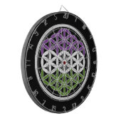 Cible De Fléchettes géométrie sacrée genreQueer (Devant gauche)