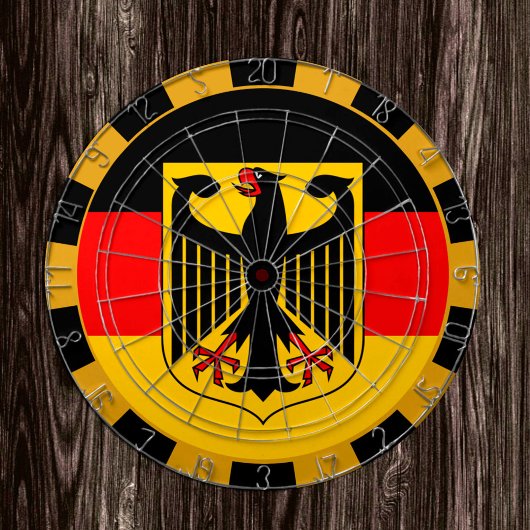 Cible De Fléchettes Germany Dartboard & German Flag / game board