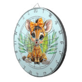 Cible De Fléchettes Girafe noeud à pois (Devant droit)