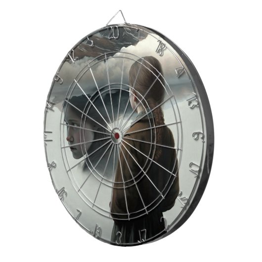 Cible De Fléchettes Girl with clouds (Devant droit)