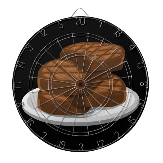 Cible De Fléchettes Glitch Food simple barbecue (Devant)