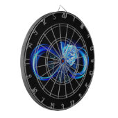 Cible De Fléchettes Glowing infinity with blue rose (Devant gauche)