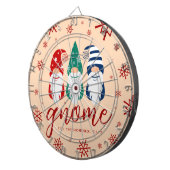 Cible De Fléchettes Gnome de Noël Hygge pour les fêtes de neige (Devant droit)