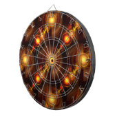 Cible De Fléchettes Gold Modern Boho Elegant Abstract Art Pattern #501 (Devant droit)