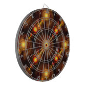 Cible De Fléchettes Gold Modern Boho Elegant Abstract Art Pattern #501 (Devant gauche)