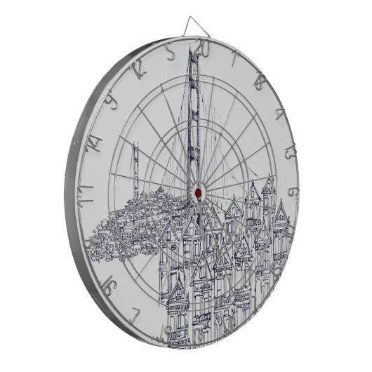 Cible De Fléchettes Golden Gate (Devant gauche)