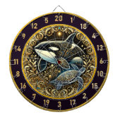 Cible De Fléchettes Golden Marine Life Killer Whale Art (Devant)