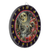Cible De Fléchettes Golden Moon Points forts Bold Red Raccoon (Devant gauche)