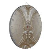 Cible De Fléchettes Golden Ornate Frame with Pearls Dartboard (Devant gauche)