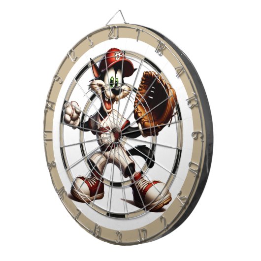 Cible De Fléchettes Goofy Cat Baseball Pitcher Winup Regulation (Devant droit)