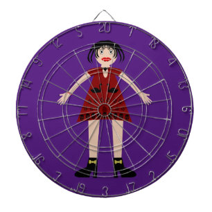 Cible De Fléchettes Gothique Halloween Vampire Lady