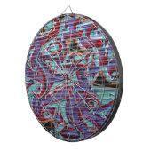 Cible De Fléchettes Graffiti violet sur un volet (Devant droit)