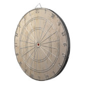 Cible De Fléchettes Grains de bois texturés blancs blanchis (Devant droit)