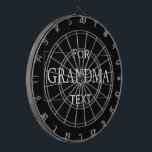 Cible De Fléchettes Grand-mère Anniversaire Cadeau personnalisé<br><div class="desc">Vous pouvez le customiser avec votre photo,  logo ou texte. Vous pouvez les placer comme vous le souhaitez sur la page de personnalisation. Moderne,  unique,  simple ou personnel,  c'est votre choix.</div>