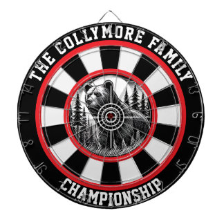 Cible De Fléchettes Gras Grizzly Target Forest Art